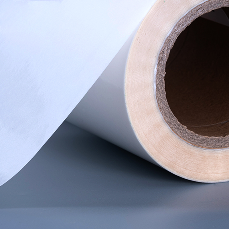 50 Mikrometer transparente, selbstklebende Polyesterfolie, Vinyl-Aufkleber, Drucketikett, Jumbo-Rolle