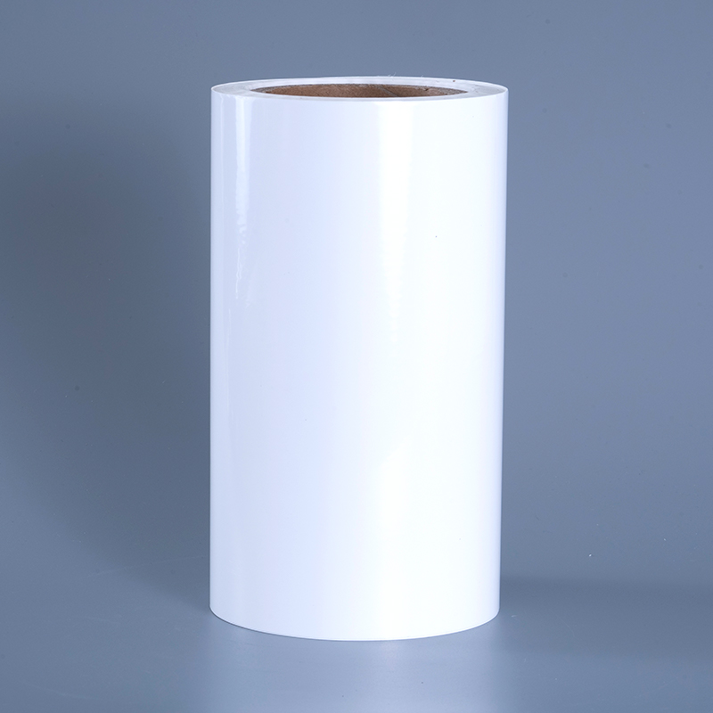 25 Mikrometer glänzende PET-Vinylfolien-Etikettenmaterialien mit Acrylklebstoff, Jumbo-Rolle für den Tintenstrahldruck