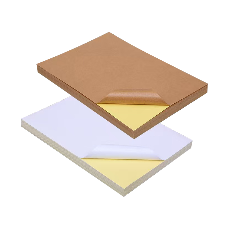 85 g/m² selbstklebendes Kraftpapier mit Acrylkleber und gelbem Liner