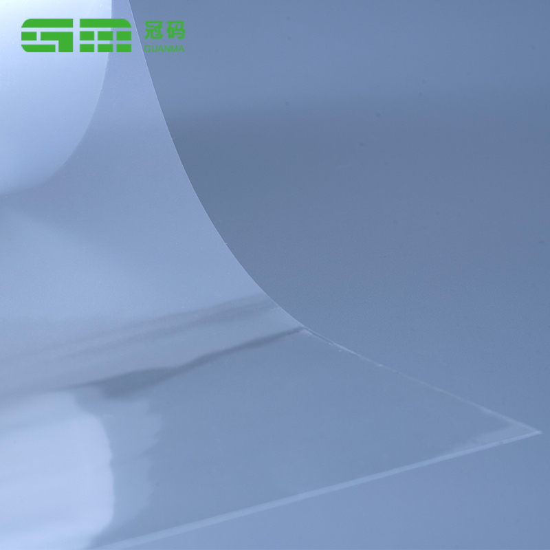 50 Mikrometer transparente, selbstklebende PP-Jumbo-Rolle mit permanentem Kleber